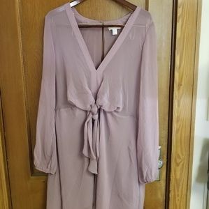 Front tie dress